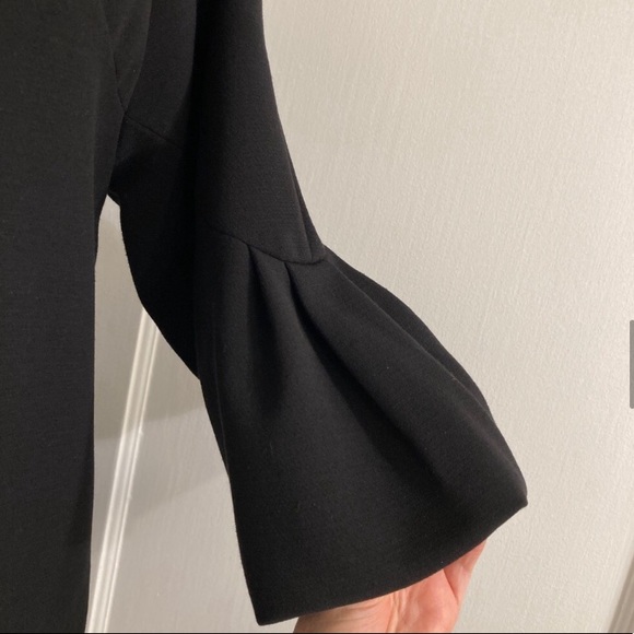 Kensie Black Bell Sleeved Coat - Picture 10 of 13